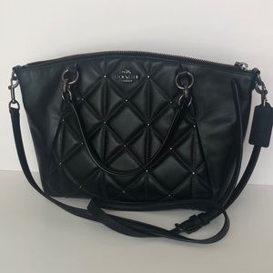 COACH SMALL KELSEY SATCHEL QUILTED - Pre-owned